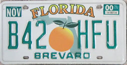Florida automobile tag